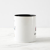 ケーキを持ったベーカー ツートーンマグカップ (中央)