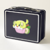 ケーキを持った犬 メタルランチボックス (裏面)