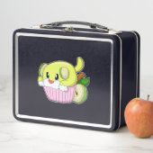 ケーキを持った犬 メタルランチボックス (インサイチュ)