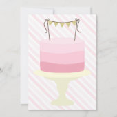 ケーキを持って二食べつの招待状 招待状 (裏面)