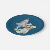 ケーキを持って誕生日 ペーパープレート (アングル)