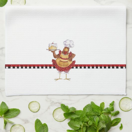 ケーキを焼く キッチンタオル (折り畳み)