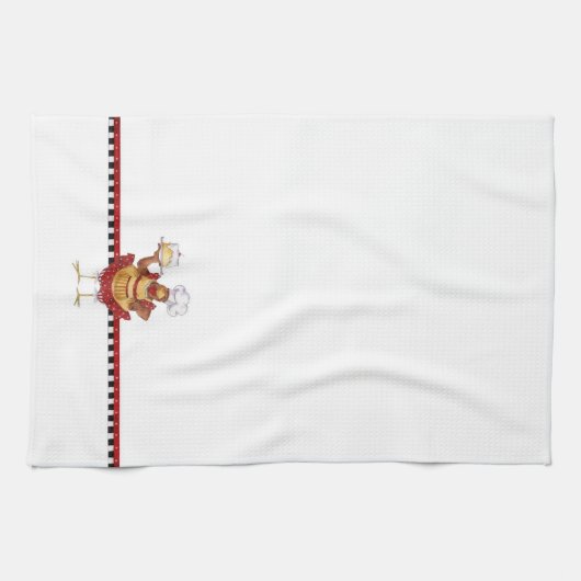 ケーキを焼く キッチンタオル (横)