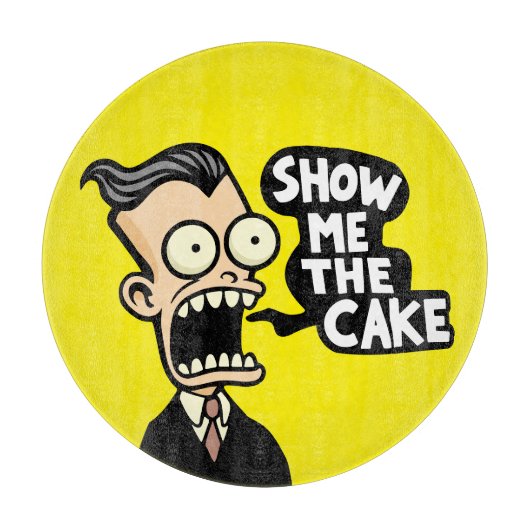 ケーキを見せて カッティングボード (正面)