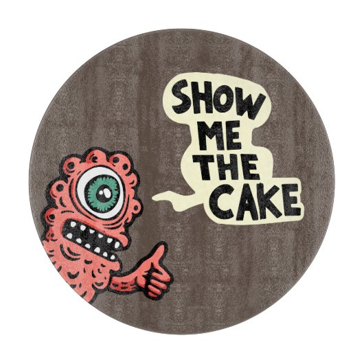 ケーキを見せて カッティングボード (正面)