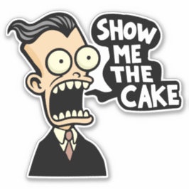 ケーキを見せて シール