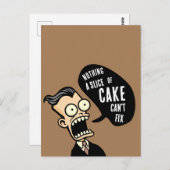 ケーキを見せて ポストカード (正面/裏面)