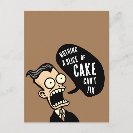 ケーキを見せて ポストカード (正面)