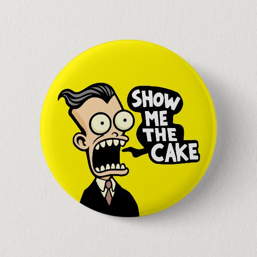 ケーキを見せて 缶バッジ (正面)