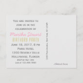 ケーキを食べさせて ~ ポストカード / 招待状 (裏面)