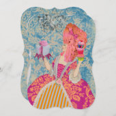 ケーキを食べさせて ～  招待状 / 出席確認 (正面/裏面)