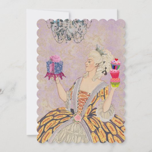 ケーキを食べさせて ~ 招待状 / 出席確認 (正面)