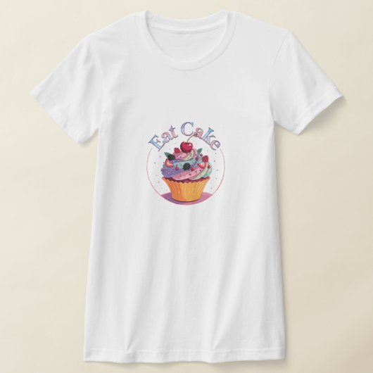 ケーキを食べよう Tシャツ (レイダウン)