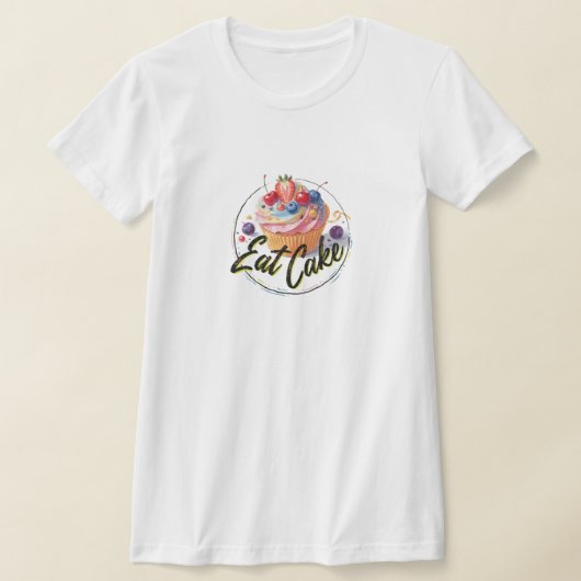 ケーキを食べよう Tシャツ (レイダウン)