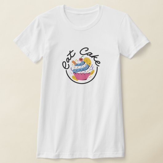 ケーキを食べよう Tシャツ (レイダウン)