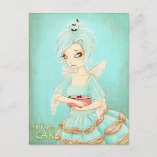 ケーキを食べ作る- marie antoinetteはがき ポストカード (正面)