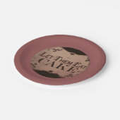 ケーキを食べ食べろ ペーパープレート (アングル)