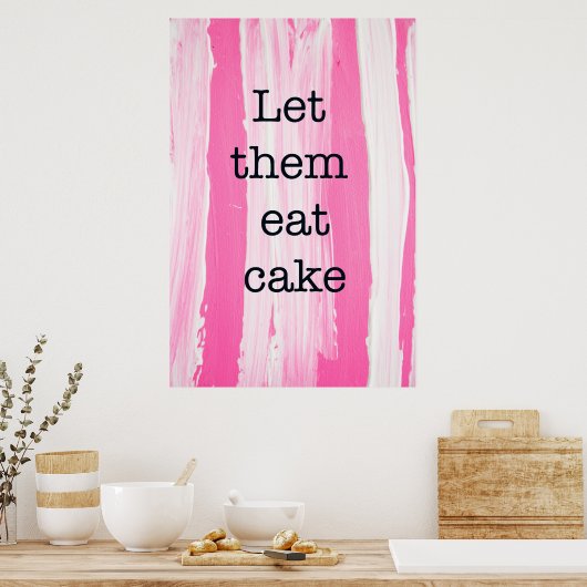 ケーキを食べ食べろ ポスター (キッチン)
