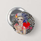 ケーキを食べ食べろ 缶バッジ (正面&裏面)