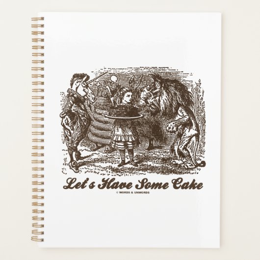 ケーキアリスユニコーンライオンワンダーランド プランナー手帳 (正面)