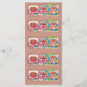 ケーキアートピーチ誕生日パーティーメニュー メニュー (裏面)