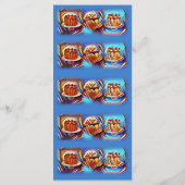 ケーキアートブルー誕生日パーティーメニュー メニュー (裏面)