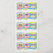 ケーキアート誕生日パーティーメニュー メニュー (裏面)