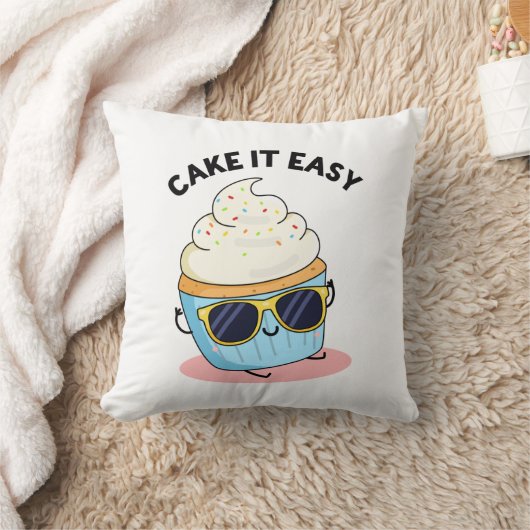 ケーキイット簡単おもしろいカップケーキプン クッション (ブランケット)