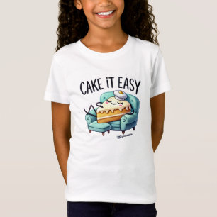 ケーキイット簡単リラックス – かわいいケーキスライスTシャツ Tシャツ