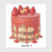 ケーキイラストレーション シール (シート)