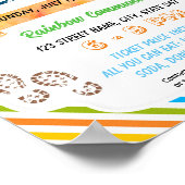 ケーキウォークミュージカルケーキテンプレート ポスター (角)