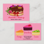 ケーキエレガントと花ベーカリーホームメイド 名刺 (正面/裏面)