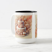 ケーキエレガントデザイナー ツートーンマグカップ (正面左)