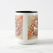 ケーキエレガントデザイナー ツートーンマグカップ (中央)