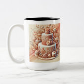 ケーキエレガントデザイナー ツートーンマグカップ (左)