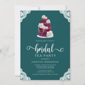 ケーキエレガントブライダルティーパーティー 招待状 (正面)