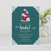 ケーキエレガントブライダルティーパーティー 招待状 (スタンド正面)