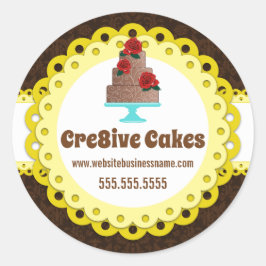 ケーキエレガントベーカリー包装シール ラウンドシール