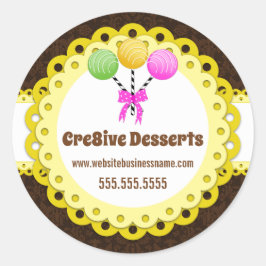 ケーキエレガントポップベーカリー包装シール ラウンドシール