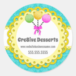 ケーキエレガントポップベーカリー包装シール ラウンドシール