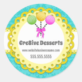 ケーキエレガントポップベーカリー包装シール ラウンドシール