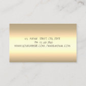 ケーキエレガントーかわいらしミキサーフラワーベーカリー 名刺 (裏面)