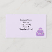 ケーキエレガント事業 名刺 (裏面)