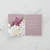 ケーキエレガント素晴らしい50歳の誕生日の折りカード ノートカード (内部)