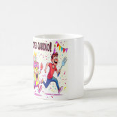 ケーキオーバーカーディオおもしろい誕生日 コーヒーマグカップ (正面右)