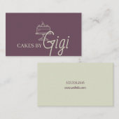 ケーキカップケーキベーカリー   名刺 (正面/裏面)