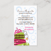 ケーキカラフルアートベーカリー 名刺 (裏面)