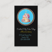 ケーキカラフルベーカリービジネスカー 名刺 (正面)