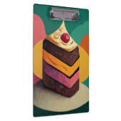 ケーキカラフルー設計の クリップボード (右)