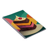 ケーキカラフルー設計の ノートブック (右側)